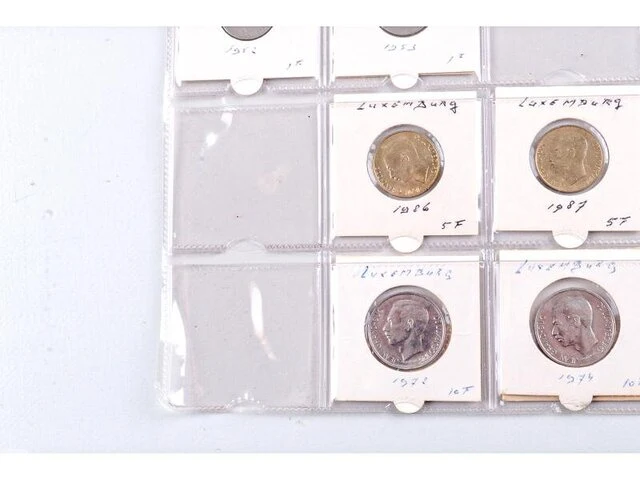 15x munten luxemburg 1927-1987 - afbeelding 6 van  9