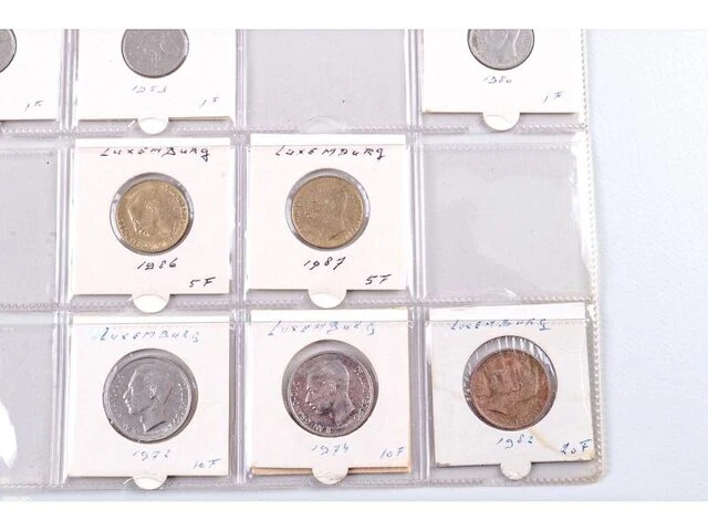 15x munten luxemburg 1927-1987 - afbeelding 7 van  9