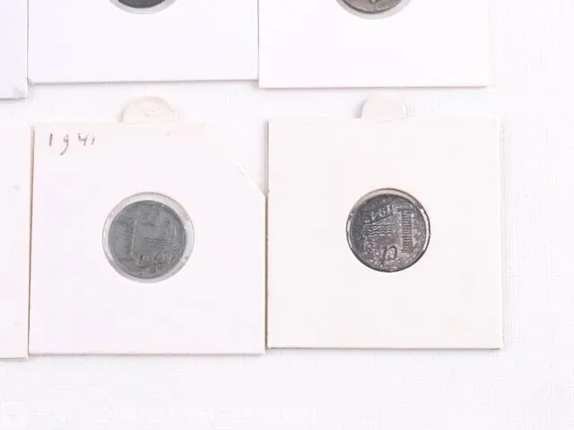 15x oude nederlandse munten , 1941-1944 - afbeelding 2 van  10
