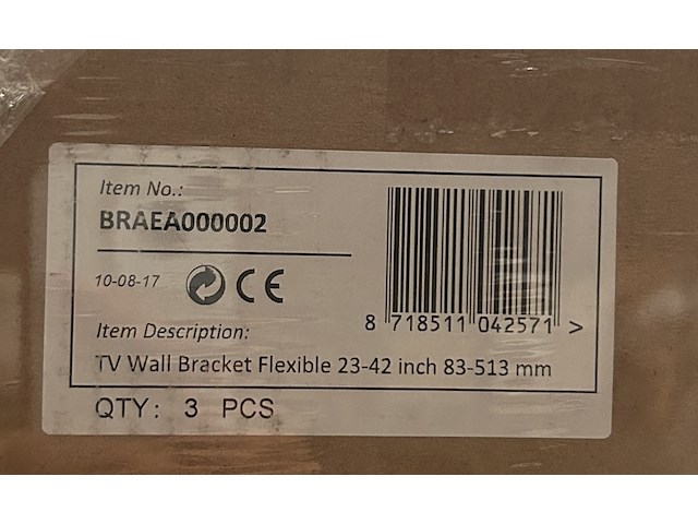 15x tv wandbeugel 23-42" flexibel sam creative, braea000002 - afbeelding 3 van  3