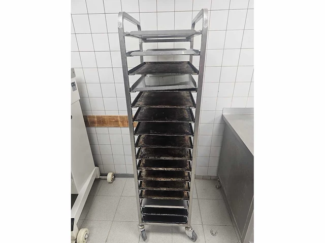 16-delige rvs afkoelwagen inclusief bakplaten - afbeelding 3 van  4