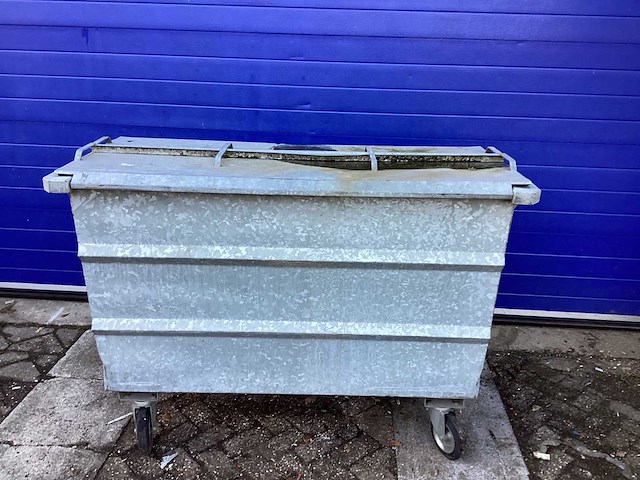 165x77x120cm - afval container gegalvaniseerd - afbeelding 2 van  4
