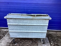 165x77x120cm - afval container gegalvaniseerd - afbeelding 2 van  4