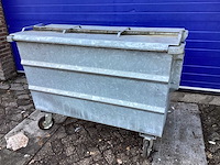 165x77x120cm - afval container gegalvaniseerd - afbeelding 1 van  5