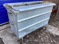 165x77x120cm - afval container gegalvaniseerd - afbeelding 3 van  5