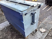 165x77x120cm - afval container gegalvaniseerd - afbeelding 5 van  5