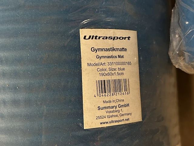 16x fitness artikelen w.o. heuptasje, gymnastiekmat ultrasport - afbeelding 6 van  6