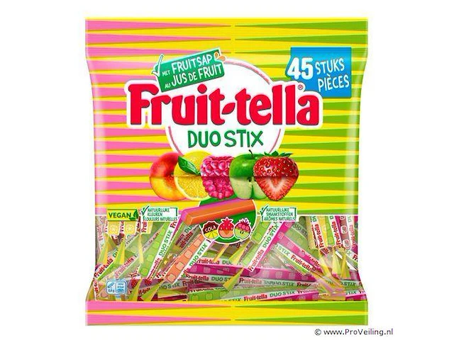 16x fruit-tella duostix 400gr - tht 1/25 - afbeelding 1 van  1