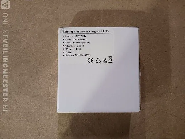 16x thermostaat en 12x ontvanger o.a. rf-optima, wit - afbeelding 8 van  10
