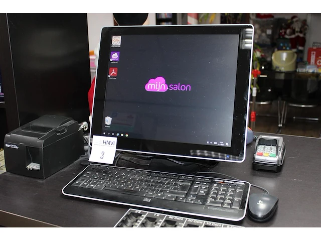 17 inch. touchscreen pos kassasysteem met klanten display en star bonnenprinter i3, met 4 gb ram en 128 gb ... - afbeelding 1 van  5