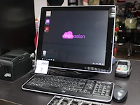 17 inch. touchscreen pos kassasysteem met klanten display en star bonnenprinter i3, met 4 gb ram en 128 gb ...