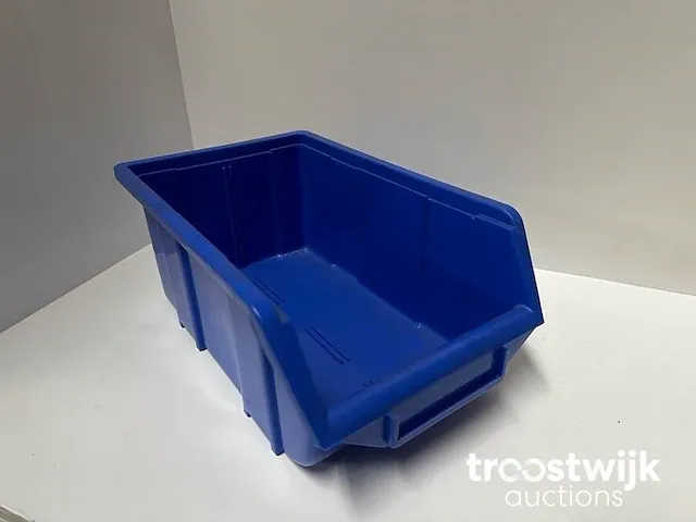 175 alkon stapelbare magazijnbakken vv grijpopening 16x25x12 - afbeelding 1 van  4