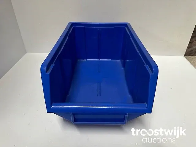 175 alkon stapelbare magazijnbakken vv grijpopening 16x25x12 - afbeelding 2 van  4