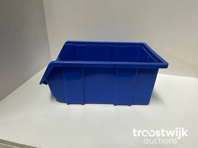 175 alkon stapelbare magazijnbakken vv grijpopening 16x25x12 - afbeelding 3 van  4