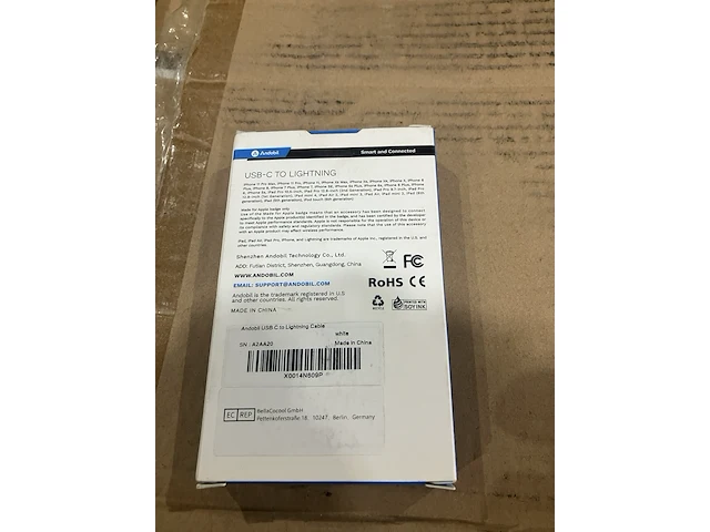 175 usb- c to lightning laadkabels andobil - afbeelding 3 van  4