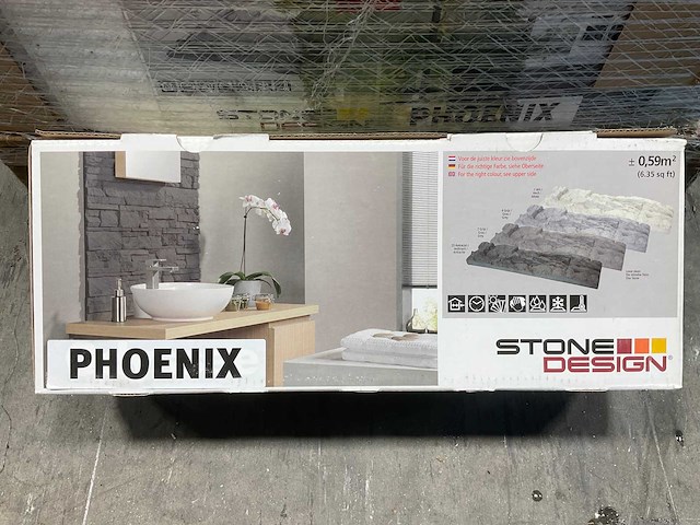 17,7m² stonedesign phoenix no.10 steenstrip geel/brons - afbeelding 5 van  7
