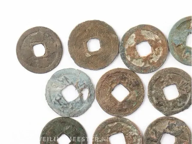 17x bronzen chinese munten 15e eeuw - afbeelding 2 van  5