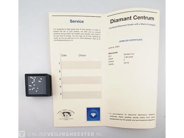 17x diamant - 1.0 karaat ( igi gecertificeerd ) - afbeelding 4 van  5