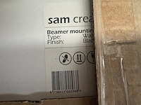 18 beamerbeugel wandmontage verstelbaar zwart sam creative, pshbb003002 - afbeelding 4 van  5