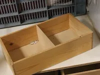 18 houten magazijnbakjes met en zonder schotje - afbeelding 3 van  7