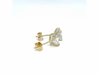 18 karaat geelgouden oorstekers met 2,01 crt. diamant - afbeelding 7 van  7
