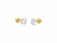 18 karaat geelgouden oorstekers met 2,04 crt. diamant - afbeelding 4 van  7