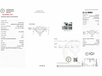 18 karaat geelgouden oorstekers met 4,06 crt. diamant - afbeelding 3 van  7