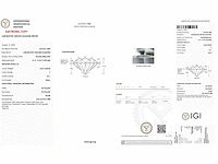 18 karaat geelgouden oorstekers met 4,06 crt. diamant - afbeelding 4 van  7