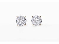 18 karaat geelgouden oorstekers met 6,03 crt. diamant - afbeelding 1 van  7
