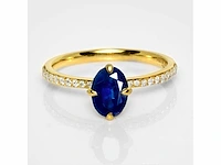 18 karaat geelgouden ring met 1,33 crt. diamant - afbeelding 1 van  8