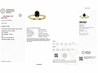 18 karaat geelgouden ring met 1,33 crt. diamant - afbeelding 2 van  8