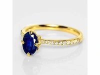 18 karaat geelgouden ring met 1,33 crt. diamant - afbeelding 3 van  8
