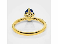 18 karaat geelgouden ring met 1,33 crt. diamant - afbeelding 7 van  8