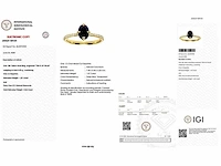 18 karaat geelgouden ring met 1,33 crt. diamant - afbeelding 3 van  7