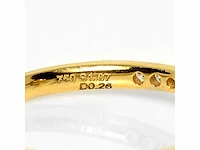 18 karaat geelgouden ring met 1,33 crt. diamant - afbeelding 5 van  7