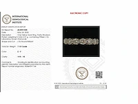 18 karaat geelgouden ring met 15 diamanten met 7,10 crt. diamant - afbeelding 2 van  9