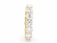18 karaat geelgouden ring met 15 diamanten met 7,10 crt. diamant - afbeelding 4 van  9