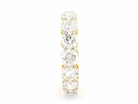 18 karaat geelgouden ring met 15 diamanten met 7,10 crt. diamant - afbeelding 7 van  9