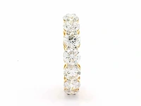 18 karaat geelgouden ring met 15 diamanten met 7,10 crt. diamant - afbeelding 9 van  9