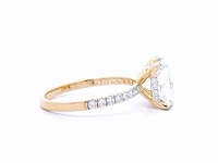 18 karaat geelgouden ring met 2,84 crt. diamant - afbeelding 5 van  7