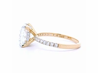 18 karaat geelgouden ring met 2,84 crt. diamant - afbeelding 6 van  7
