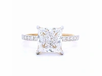 18 karaat geelgouden ring met 2,84 crt. diamant - afbeelding 7 van  7