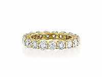 18 karaat geelgouden ring met 3,22 crt. diamant - afbeelding 6 van  6