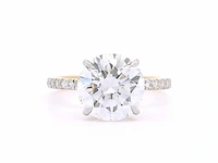 18 karaat geelgouden ring met 3,39 crt. diamant - afbeelding 9 van  10