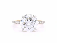 18 karaat geelgouden ring met 3,39 crt. diamant - afbeelding 10 van  10