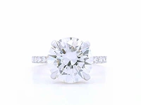 18 karaat geelgouden ring met 4,36 crt. diamant - afbeelding 6 van  6
