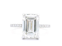 18 karaat geelgouden ring met 4,41 crt. diamant