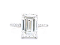 18 karaat geelgouden ring met 4,41 crt. diamant - afbeelding 7 van  7