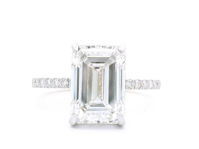 18 karaat geelgouden ring met 4,41 crt. diamant - afbeelding 3 van  6