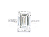 18 karaat geelgouden ring met 4,41 crt. diamant - afbeelding 3 van  6